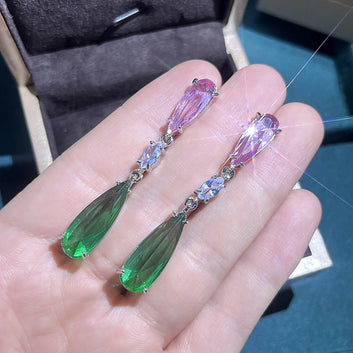 Zircon Droplet Earrings