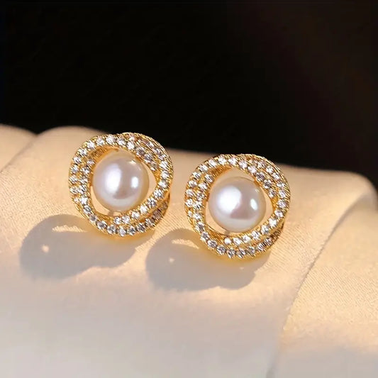 Pearl Stone Earstuds