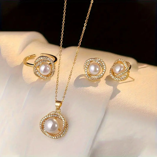 Soft Pearl Jewellery Set