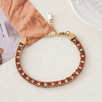 Bella Double Shade Zircon Bracelet