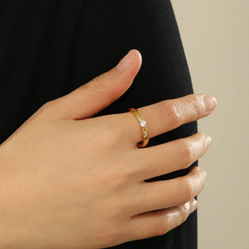 Cut Stone Ring