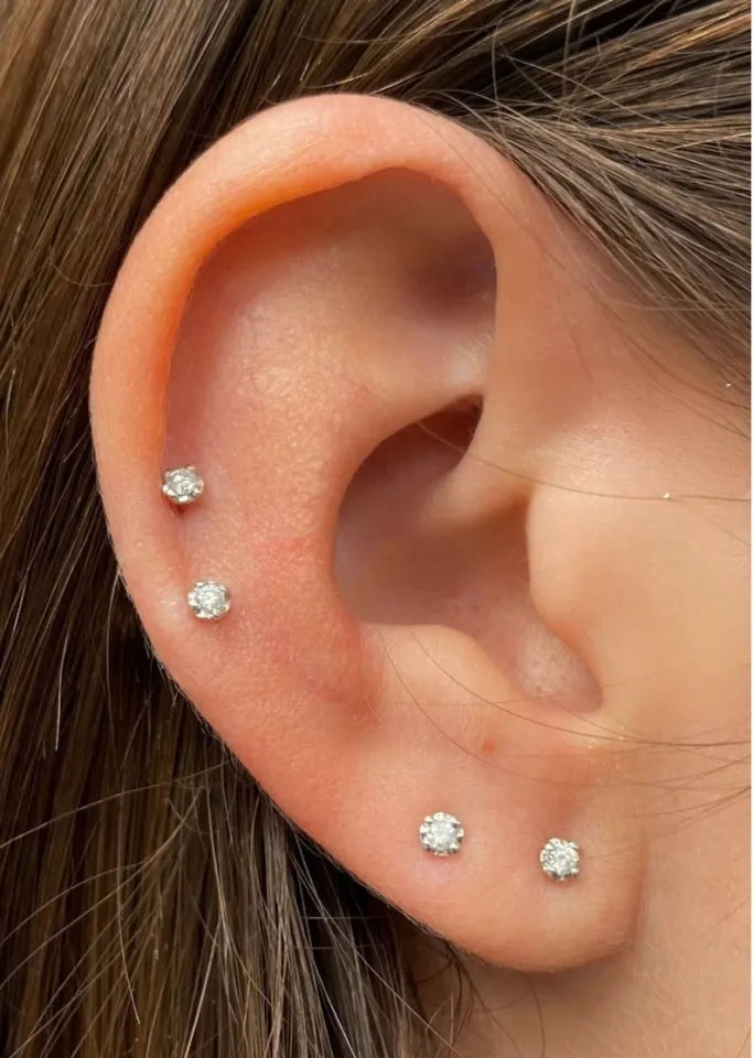 Chandi Small Ear studs (3mm)