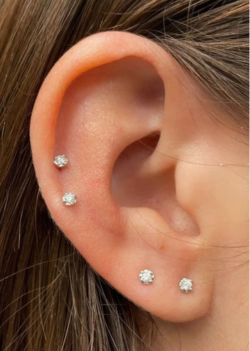 Chandi Small Ear studs (3mm)