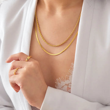 2 Pcs Set of Snake Chain and Milas Chain