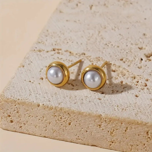 Pearl-Embellished Earstuds