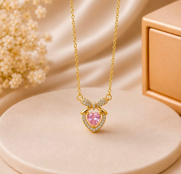 Pink Heart Necklace