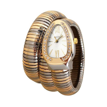Snake Watch Double Tone - White Dial