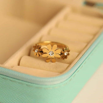 Flower Stone Ring