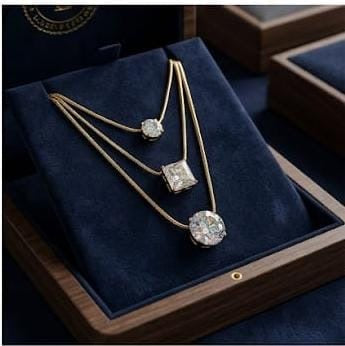 Three Stone Necklace