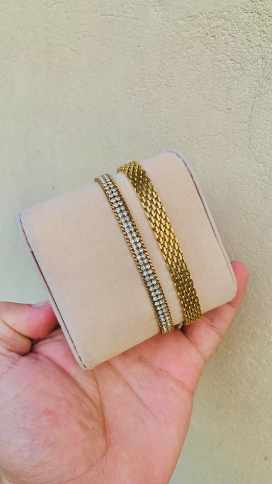2 Pcs Set of Mesh and DoubleLa