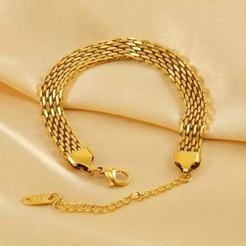 Wide Mesh Bracelet