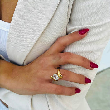 Cubic Zircon Ring