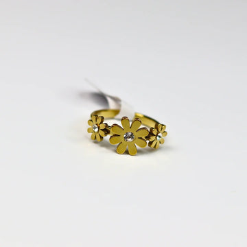 Flower Stone Ring