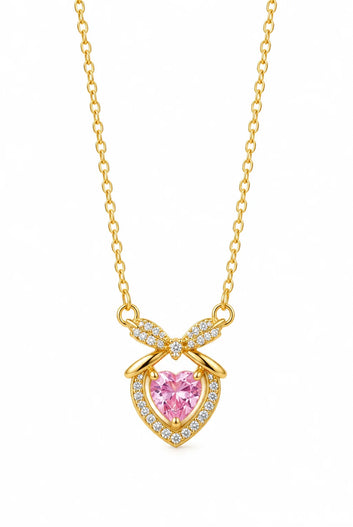 Pink Heart Necklace