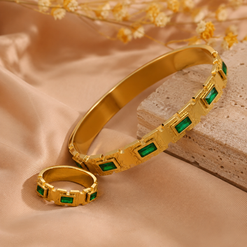 Turkish Bangle and Ring Set