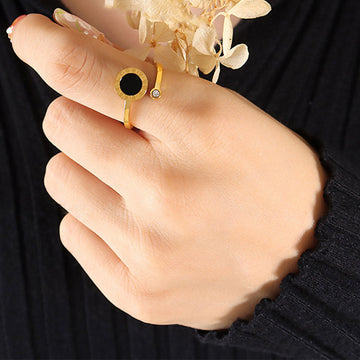 Roman Number Adjustable Ring