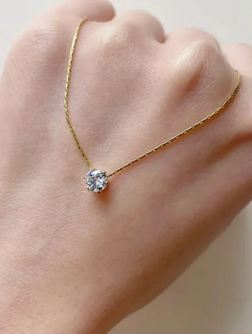 One Diamond Necklace