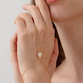 Drop Stone Handchain