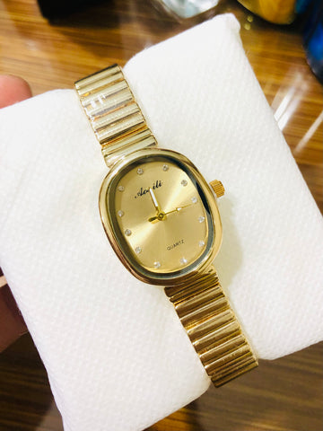 MZW127 Stainless Steel Watch Gold - Gold Dial