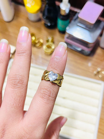Heart Stone Ring