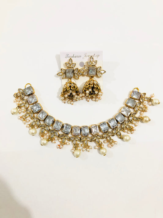 White Pearl Jewellery Set