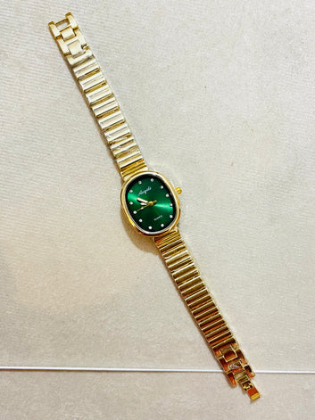 MZW126 Stainless Steel Watch Gold - Green Dial