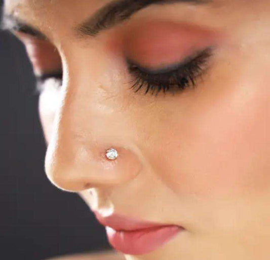 Chandi Large Nose Pin (6mm)