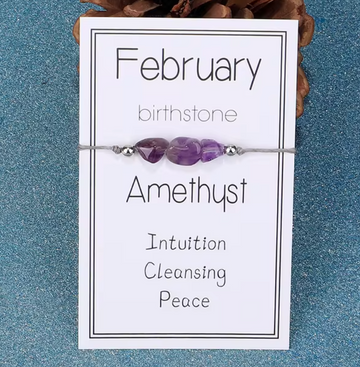 February Birthstone Bracelet