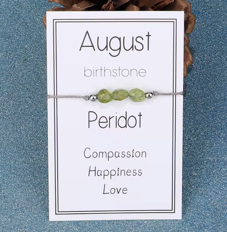 August Birthstone Bracelet
