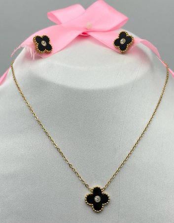 3Pcs Black Clover Stone Set