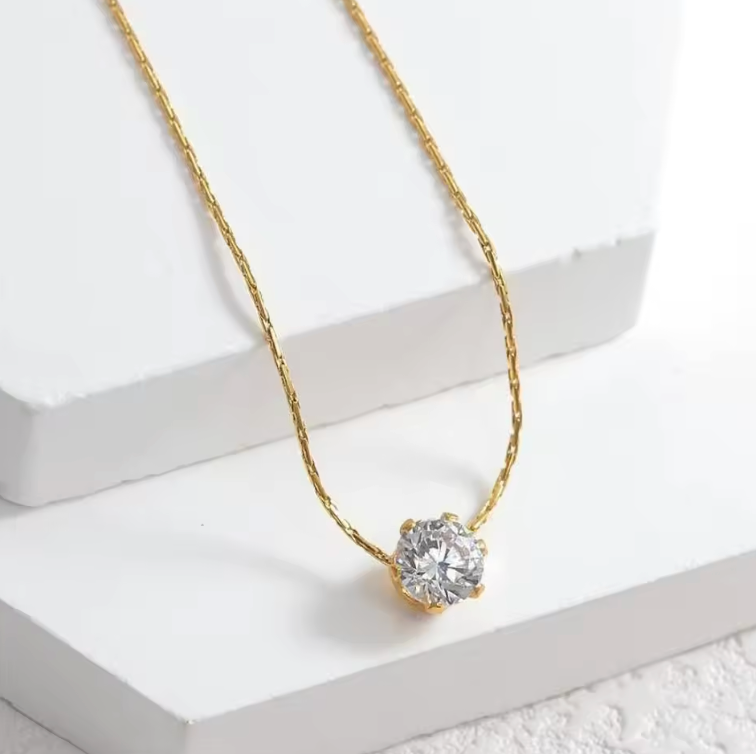 One Diamond Necklace