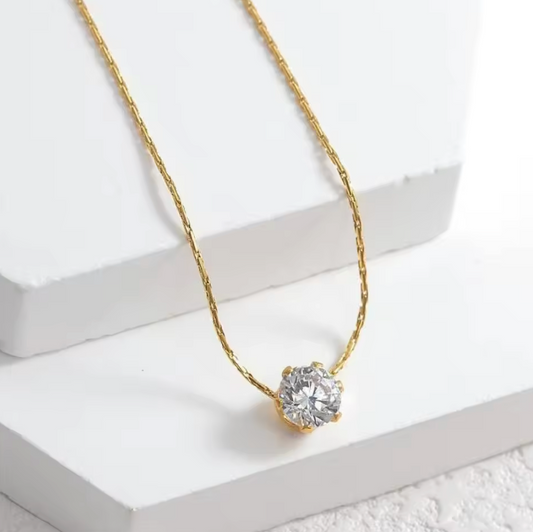 One Diamond Necklace