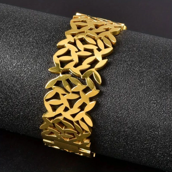 Leaf Wide Bangle