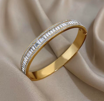 Crystal Baguette Bangle