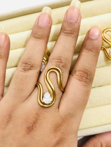Drop Stone Adjustable Ring
