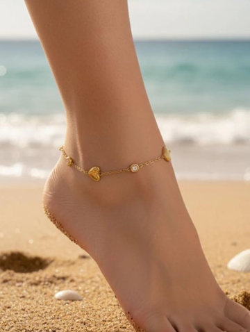 Heart Sparkle Anklet