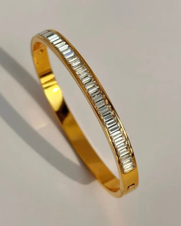Baguette Crystal Bangle
