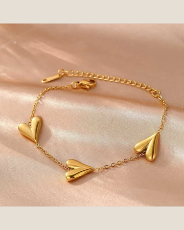 Three Hearts Bracelet