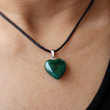 Malachite Heart Necklace