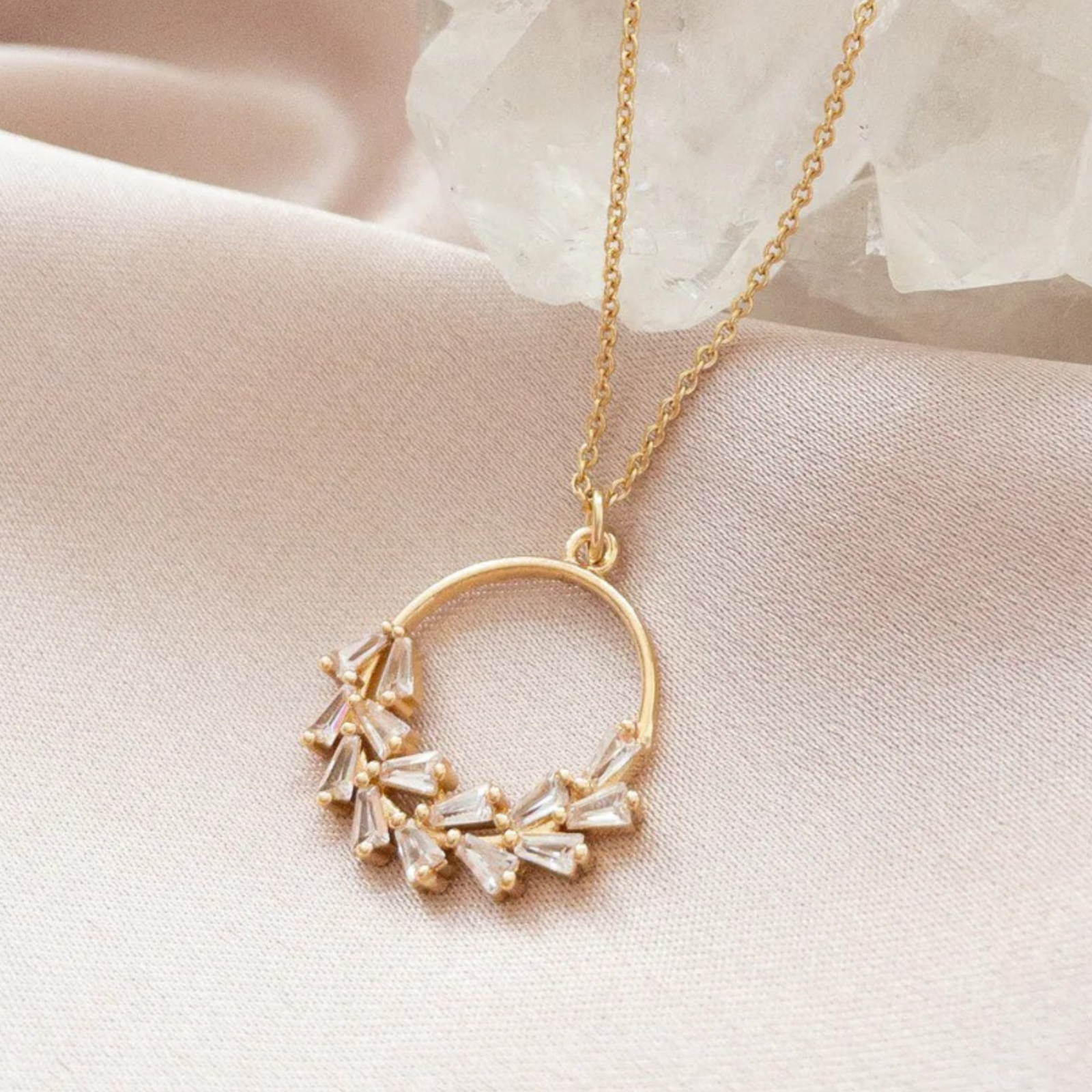 3 pcs Half Flower Jewellery Set