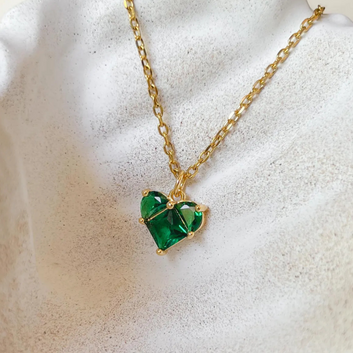 Zircon Heart Necklace