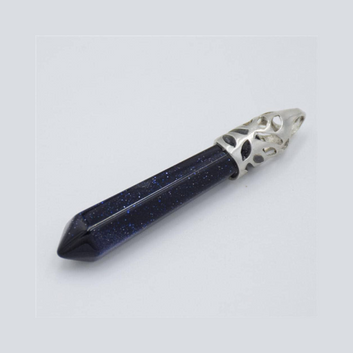 Blue Sand Stone Pointed Necklace
