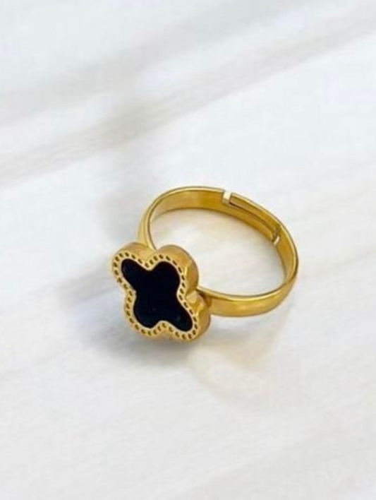 Black Clover Adjustable Ring