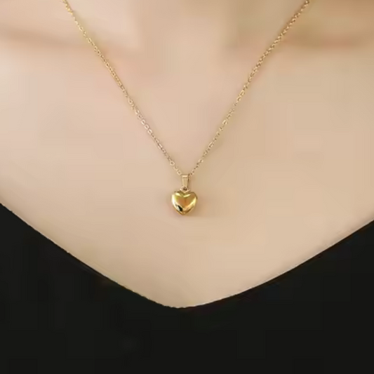 3 pcs Mini Solid Heart Jewellery Set