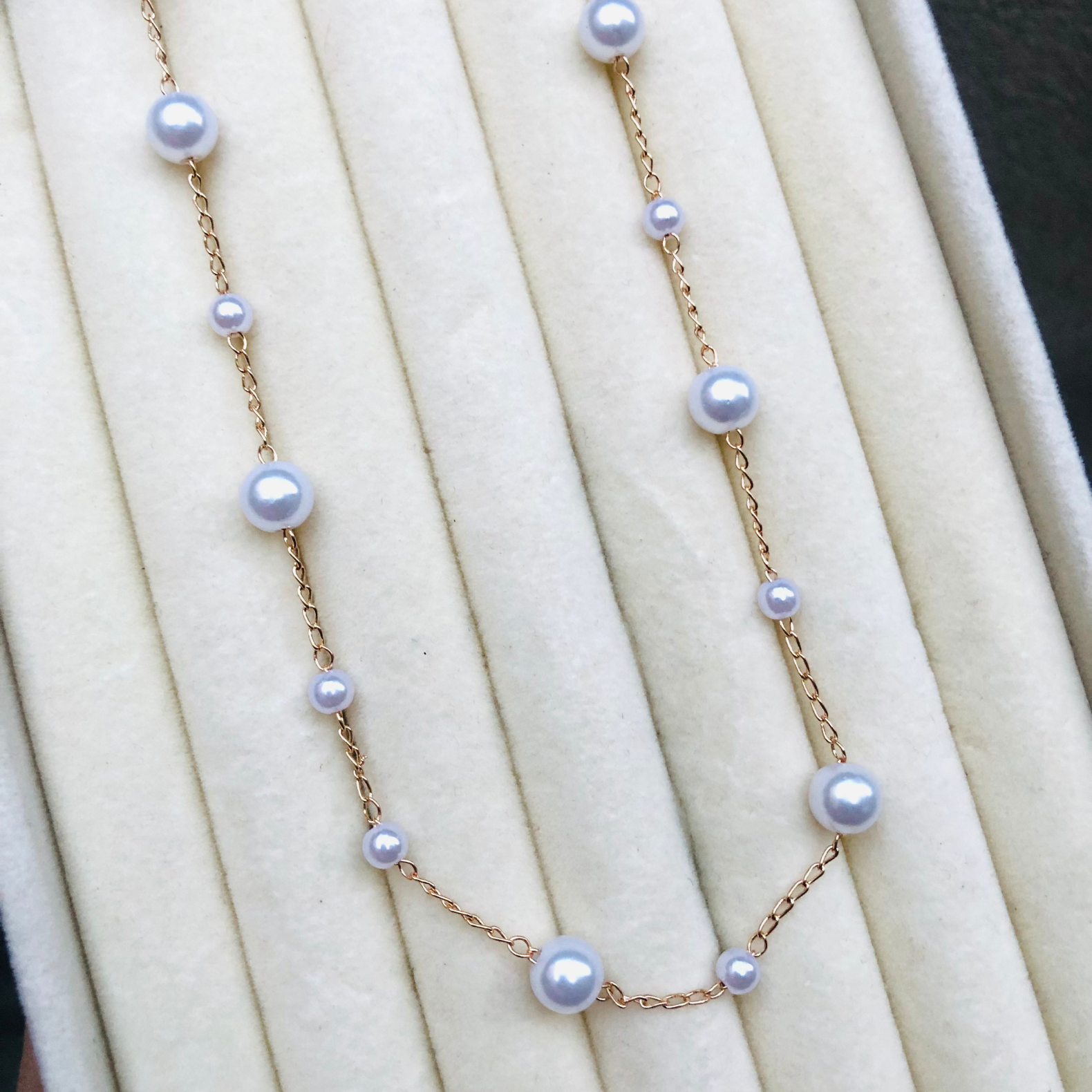White Beads Necklace