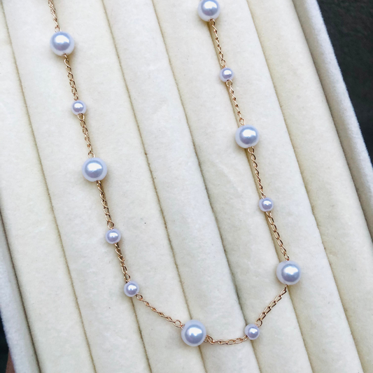 White Beads Necklace