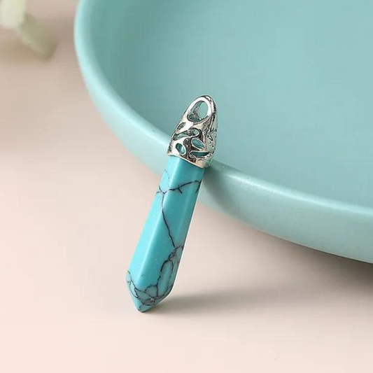 Turquoise Pointed Stone Necklace