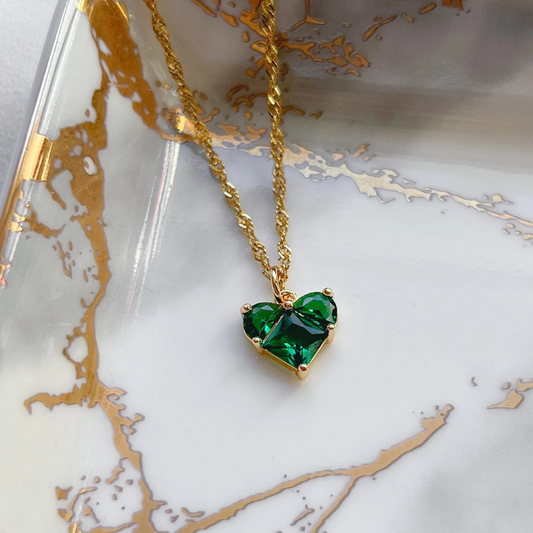Zircon Heart Necklace