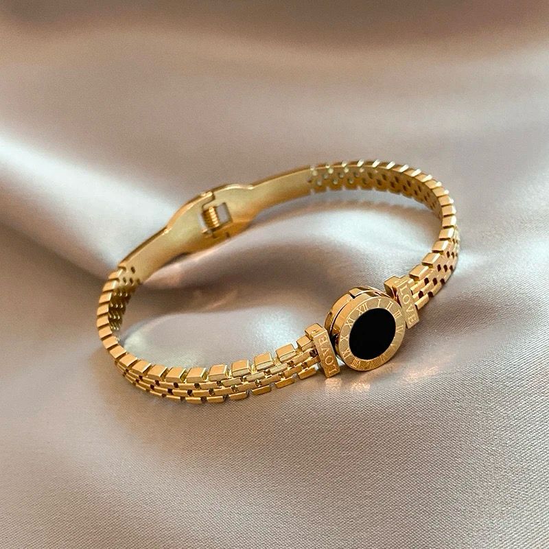 Roman Number Love Bangle