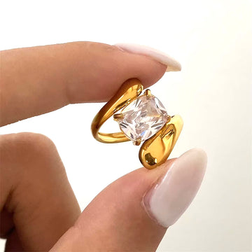 Cubic Zircon Ring